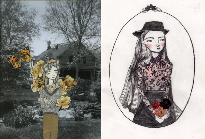 Girl with a cat & Aurelia 